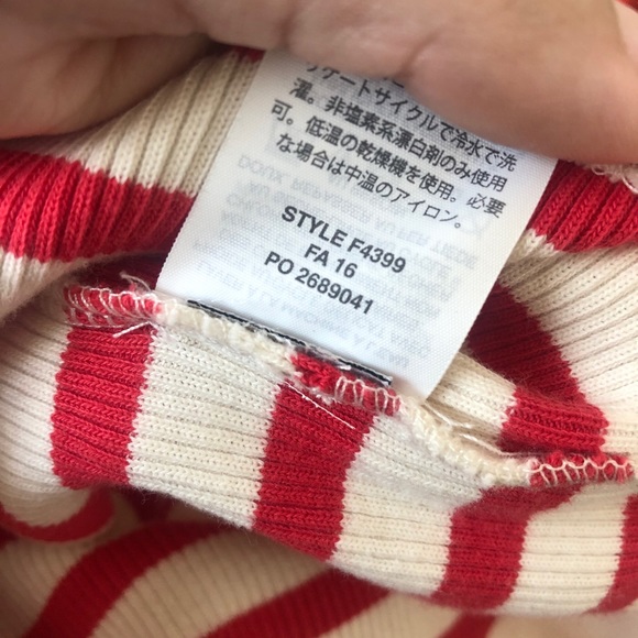 J. Crew Striped Ribbed Thermal Top S Like new - Picture 6 of 7